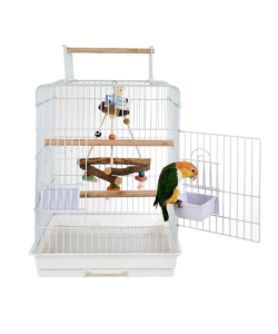 Rainforest Cages Santa Monica Parrot Cage - White